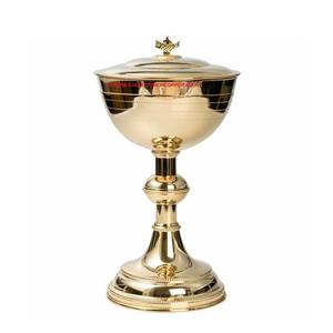 Calice en laiton de luxe doré avec patène et design unique - Product Image 6