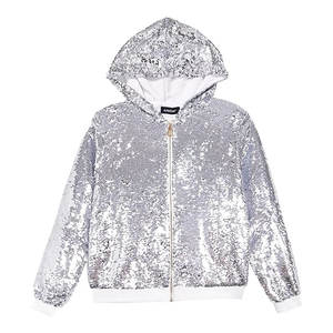 Wholesale Custom Bling <b>Rhinestone</b> <b>Hoodies</b> for Women Zip-Up Custom Options Available In Adult Size - Product Image 1