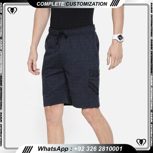Shorts pour hommes personnalisés en gros, décontractés, pour l'entraînement, 100 % polyester, séchage rapide, respirants, avec cordon de serrage, logo personnalisé, couleur personnalisée - Product Image 4