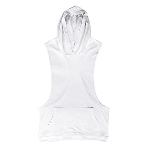 Gilet d'été sans manches pour hommes Chemise à capuche respirante en lin Débardeurs pour hommes Sports de plein air Vêtements de gymnastique - Product Image 6