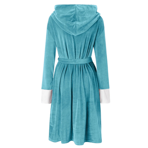 Albornoz de hotel unisex con logotipo personalizado para hombres y mujeres albornoz con logotipo bordado absorbente de secado rápido de algodón puro de Bangladesh - Product Image 3