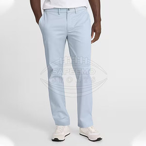 Pantalones Chinos Casuales de Lona No Tejida para Hombre, Cierre de Botones, Corte Ajustado, Resistentes al Viento, Ligeros y Elegantes para Viajes y Ropa Urbana - Product Image 2