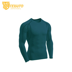 T-shirt Rash Guard pour homme en Spandex/Polyester, à manches longues, respirant, à impression numérique personnalisée, écologique, anti-UV et évacuant l'humidité - Product Image 2