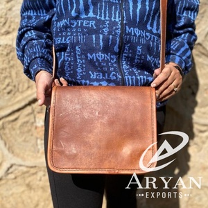 Goat Leather Causal Handmade Shoulder <b>Handbag</b> <b>Small</b> Bag - Product Image 1