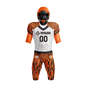 Nouveaux uniformes de Football américain Sports d'équipe Porter un récepteur large Nom personnalisé Kits de Football Gridiron Uniformes de Football - Product Image 1