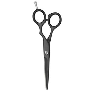 Ciseaux de cheveux de barbier de couleur noire 6 pouces ciseaux de coupe de Salon en acier inoxydable allemand avec anneau en caoutchouc réglable - Product Image 5