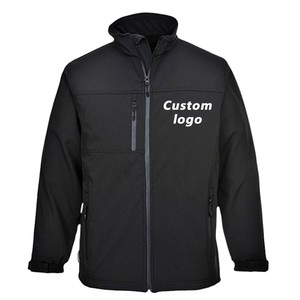 Chaqueta Softshell de alta calidad, chaqueta cortavientos con logotipo personalizado cálido de invierno, chaqueta Softshell impermeable para hombre - Product Image 1