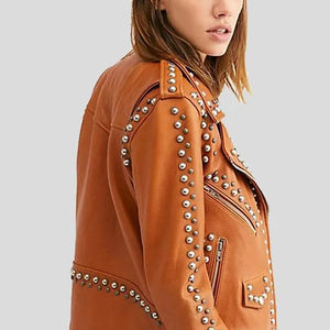 แจ็กเก็ตมีกระดุมหนังสไตล์ใหม่ล่าสุดเสื้อแจ็คเก็ตกระดุมแขนยาว - Product Image 5