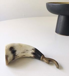 ที่เปิดขวดฮอร์นสำหรับบาร์และปาร์ตี้ที่เปิดขวดเบียร์ฮอร์นเปิดขวดแบบธรรมชาติงานแฮนด์เมด - Product Image 4