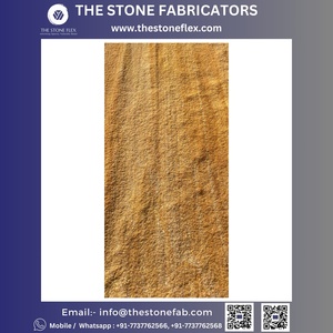 Plaque de placage en pierre flexible en teck et grès TSF Inde - Product Image 4