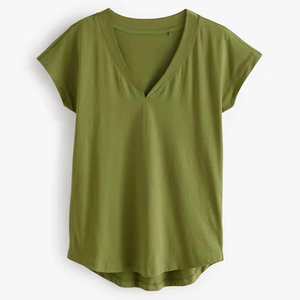 Camiseta de mujer de manga corta Comfort Summer Collection de alta calidad al por mayor Running Gym Wear camiseta de mujer - Product Image 1