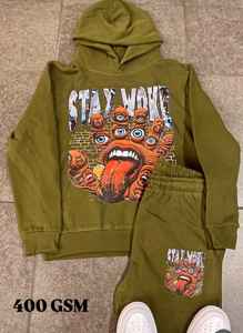 Vente en gros sweat à capuche homme surdimensionné personnalisé délavé à l'acide vêtements de rue délavés au soleil broderie 3D 100% coton sérigraphie DTF - Product Image 5