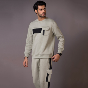 Ensemble sweat-shirt et pantalon de survêtement pour homme sur mesure, respirant, léger, séchage rapide, 100% fibre de bambou, tenue de sport d'hiver pour l'extérieur - Product Image 4