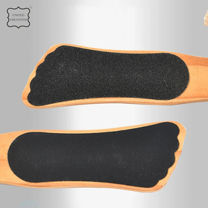 ตะไบเท้าด้ามไม้ตะไบสำหรับกำจัดหนังที่ตายแล้วตะไบเล็บเท้าแบบมืออาชีพตะไบเท้าทำจากไม้สองด้าน - Product Image 3