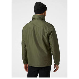 Chaqueta Bomber Impermeable para Hombre, Aislante, Plegable, con Capucha, Cuello Alto, Tejido Suave de Invierno, Estilo Informal y Relajado para Uso Diario - Product Image 6