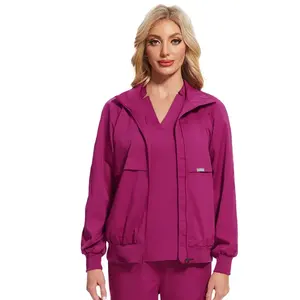 Ensemble de blouses médicales unisexes de haute qualité, grande taille, tissu extensible, détection des aiguilles, fusion sans couture, uniforme d'infirmière et de médecin - Product Image 4