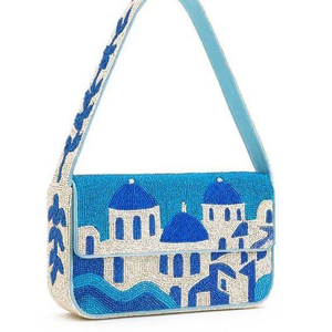 Sac à main de soirée bohème unique de style indien, fait à la main, orné de perles, pour le shopping - Product Image 4