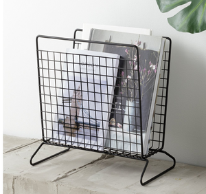 Porte-revues en métal finition antique, organisateur moderne et élégant, décoration pour la maison, le bureau, l'étude, couleur personnalisée, logo, utilisation hôtelière YAW MMH61 - Product Image 5