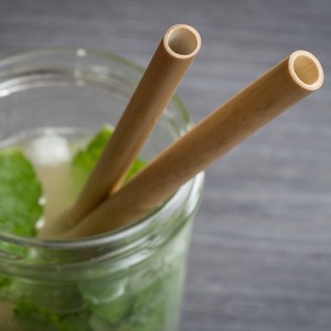 Eco2go Vietnam Eco-friendly Reusable Disposable Bamboo Drinking Straw Set With Logo with High Quality - Product Image 3