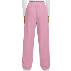 กางเกงวอร์มขาบานเอวยางยืดระบายอากาศได้ดีของผู้หญิงสีพื้นสำหรับฤดูหนาว - Product Image 2