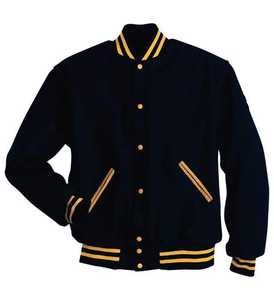 Veste de baseball varsity pour homme, nouvelle saison 2026, tissu 100% coton, manches longues en cuir, col côtelé, veste d'hiver pour homme - Product Image 3