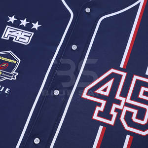 Jersey de béisbol personalizado al por mayor para la escuela, la universidad y los uniformes del equipo deportivo Jersey de béisbol de moda - Product Image 5