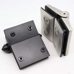 Valla de barandilla de piscina Puerta de resorte oscilante Bisagra de abrazadera de puerta de vidrio de cierre automático de pared a vidrio - Product Image 3