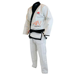 Uniforme de Karate Unisex de Poliéster/Algodón, Uniforme de Entrenamiento Blanco Personalizado con Logotipo OEM, Conjuntos Deportivos para Adultos, Artes Marciales, Ligero - Product Image 1