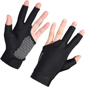 Guantes de billar de calidad superior Guantes de billar duraderos de bajo precio Sublimación OEM Diseño personalizado y guantes de logotipos personalizados - Product Image 6