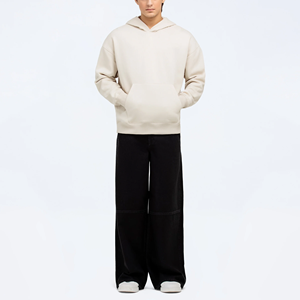 Vêtements décontractés OEM personnalisés Fabricant de vêtements à manches longues Sweats à capuche unisexes en coton mélangé pour hommes et femmes - Product Image 1