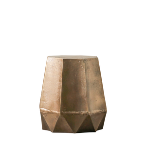 Durable Manufacturer Aluminium Side <b>Stool</b> Casted Metal Round Accent <b>Stool</b> Bone Inlay Console For Living Room Bedroom Furniture - Product Image 1