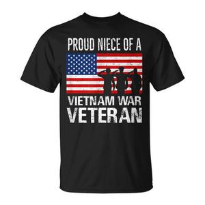 T-shirt per la figlia del fratello della stessa madrepatrimoniale del veterano della guerra del Vietnam, perfetta per il nonno veterano - Product Image 1