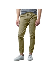 Jogging légers pour hommes, taille mi-haute, coupe slim, super extensibles, en Spandex/Nylon - Product Image 3