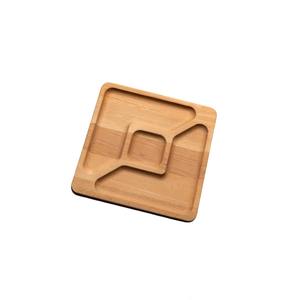 Plato hexagonal de madera de mango con cinco divisores para aperitivos gourmet, nueces u ocasiones festivas - Product Image 6