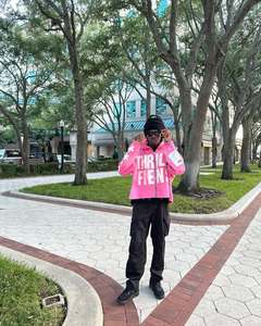 เสื้อมีฮู้ดผ้าคอตตอนแบบสตรีทแวร์ทรงหลวม - Product Image 4