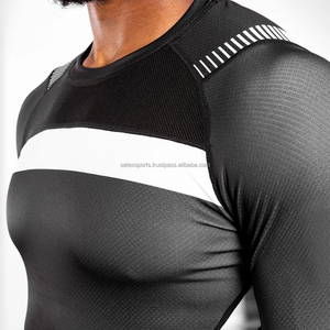 Camiseta de Compresión Deportiva Unisex Personalizada de Manga Larga, Transpirable, para BJJ, MMA, Jiu Jitsu, Protección UV UPF50+, Secado Rápido - Product Image 5