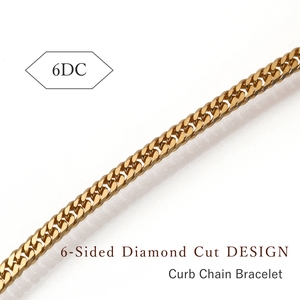 Magnífica calidad, buenas ventas, 17cm de longitud, uso diario, joyería, K18, 6DCW, 3,5g, pulsera de cadena con abalorio - Product Image 3