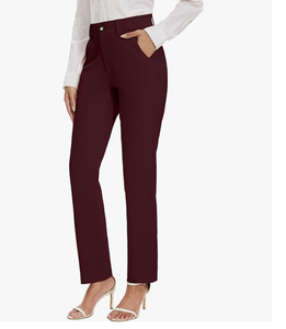 Pantalones de Vestir Rectos Elásticos para Mujer, NUEVA COLECCIÓN DE BANGLADESH, para Trabajar o Traje Casual, Directo de Fábrica - Product Image 4