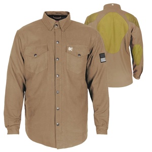 เสื้อเชิ้ตผ้าฝ้ายแท้ 100% สำหรับผู้ชาย ฤดูใบไม้ร่วง แบบฟลานเนล สั่งทำได้ ระบายอากาศดี คอตั้ง สำหรับขี่มอเตอร์ไซค์ คุณภาพสูง - Product Image 1