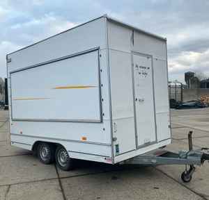 Camion de cuisine mobile Niewiadow B3500 le plus vendu, remorque de cuisine mobile 220V avec étagères en acier inoxydable et cadre galvanisé - Product Image 5