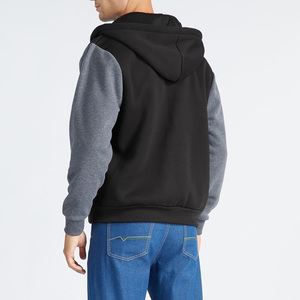 Sudadera con cremallera personalizada para hombre, tela suave con diseño bordado, ropa de moda con logotipo, marca privada, proveedor OEM - Product Image 5