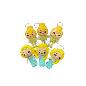 Gran oferta 2024, alta calidad, pequeña Elsa, Princesa de peluche, muñeca Amigurumi, sirena, llavero de ganchillo, el mejor regalo de Navidad, regalo de cumpleaños - Product Image 1
