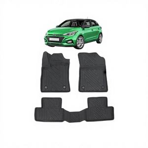 พรมปูพื้นรถยนต์ฮุนได i20 ปี 2017-2020 ลาย 3 มิติ สีดำ วัสดุ TPE หนา 5 มม. สำหรับทุกฤดู ชุดเต็ม 4 ชิ้น ยี่ห้อ Pikas ผลิตในตุรกี - Product Image 1
