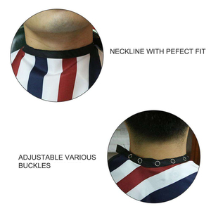 Cape de coiffure personnalisée imperméable en polyester avec taille ajustable - Product Image 4