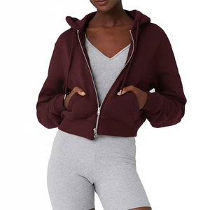 เสื้อซิปหน้ามีฮู้ดสำหรับผู้หญิงสวมใส่สบายทันสมัยใส่ในชีวิตประจำวัน - Product Image 2