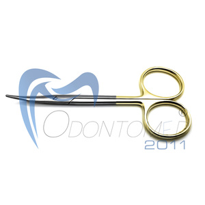 Ciseaux à iris manuels Odontomed 2011 ODM-50-64E, droits et courbés, en carbure de tungstène TC, qualité allemande, acier inoxydable de haute qualité, CE - Product Image 5