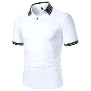 High Quality <b>Men's</b> Custom Design Solid Pattern T-<b>Shirt</b> 100% Cotton Canvas Quick Dry Lightweight <b>Short</b> <b>Sleeve</b> <b>Men</b> Golf Polo <b>Shirt</b> - Product Image 3
