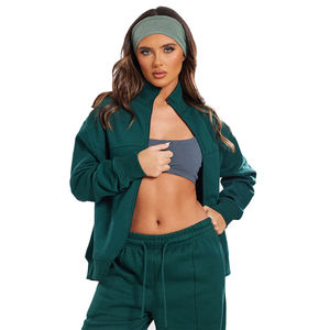 Survêtements de sport personnalisés pour femmes Survêtement Hiver Coton OEM Formation personnalisée Logo Style Ensembles Sportswear Femmes Survêtements - Product Image 2