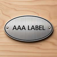 Plaques signalétiques métalliques 3D personnalisables avec logo, gravure de précision, placage or, acier inoxydable, aluminium, applications domestiques, marquage 3A