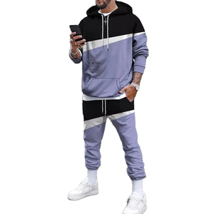 Vente en gros Nouvel arrivage de vêtements de sport Jogger à capuche gris vierge Premium Fitness Gym Hommes Survêtements et survêtements - Product Image 3